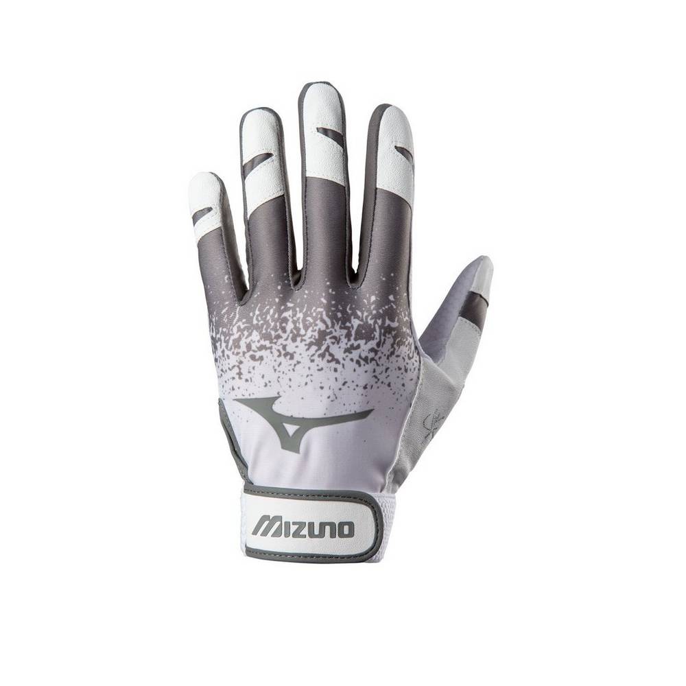 Womens Mizuno Finch Softball Batting Gloves Grey Philippines (MWDKIB592)